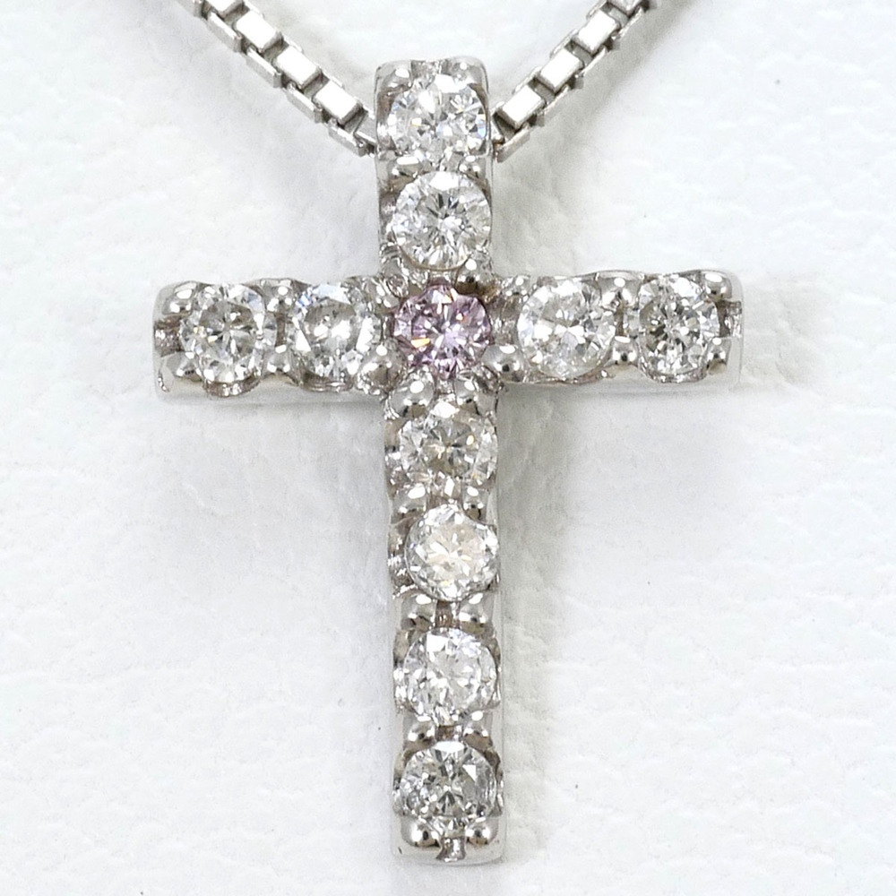 VINTAGE 18k Silver Diamond Necklace